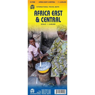 Africa East & Central 1:3,4m mapa ITMB