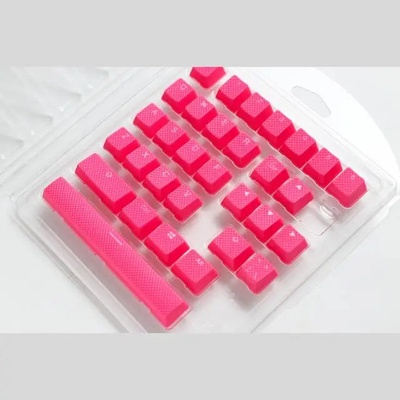 Ducky Капачки за механична клавиатура Ducky Pink 31-Keycap Set Rubber Backlit Double-Shot US Layout (DUCKY-ACC-31-USRDPNNO2)