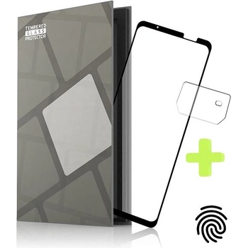 Tempered Glass Protector rámečkové pro Asus Phone ROG 6 / 6 Pro, černé + sklo na kameru TGR-ARG6-BL