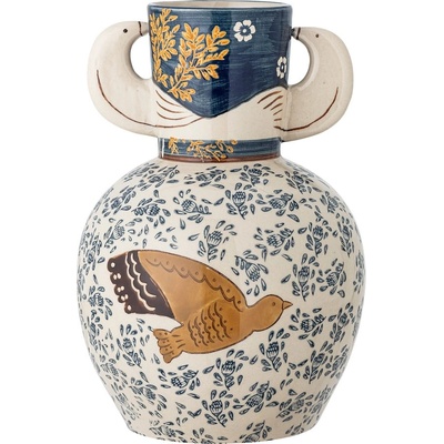 Bloomingville Глинена ръчно рисувана ваза (височина 23, 5 cm) Hezha - Bloomingville (82062694)