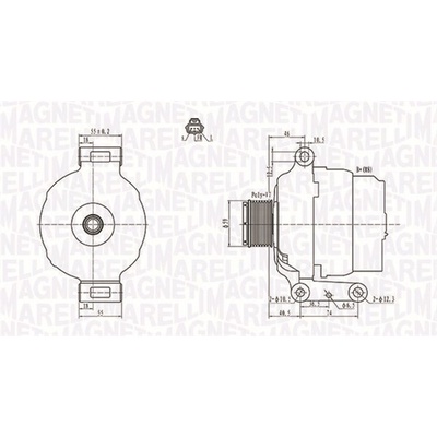 Alternátor MAGNETI MARELLI 063731639010
