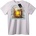 NOONEBRAND Тениска Щастлив ден с бирена почивка - XL, White