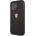 Ferrari Perforated Leather Hard Case - кожен кейс за iPhone 14 Pro (черен)