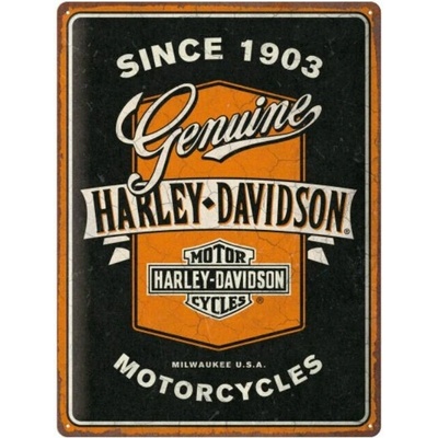 Cedule 30x40 Harley-Davidson - Genuine Motorcycles Ribbon