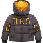 Guess Детско яке с качулка Guess - С жълти букви, многоцветно, 18 м (20254-N5BL01-WB240-G9I4-18M) - baby