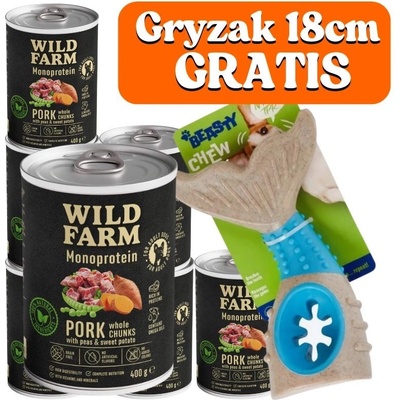 Wild Farm Monoprotein Pork 6 x 400 g