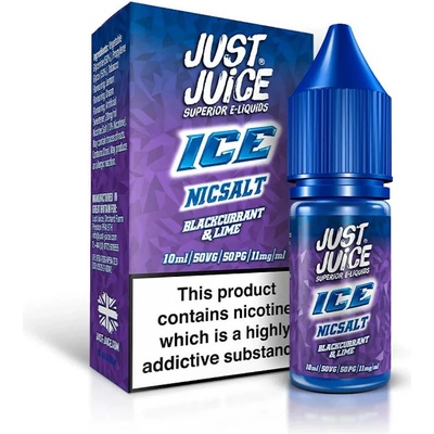 Just Juice Salt ICE Blackcurrant & Lime 10 ml 20 mg