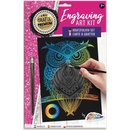 GRAFIX Dúhový škrabací obrázok Sova