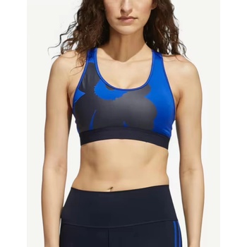 Adidas x Marimekko Believe This Medium-Support Bra Blue