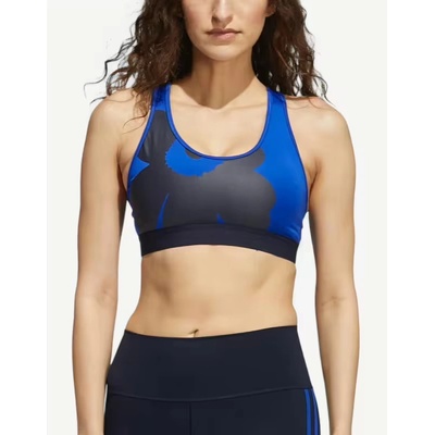Adidas x Marimekko Believe This Medium-Support Bra Blue