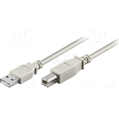 Goobay 50954 USB 2.0, USB A vidlice, USB vidlice, 3m, šedý