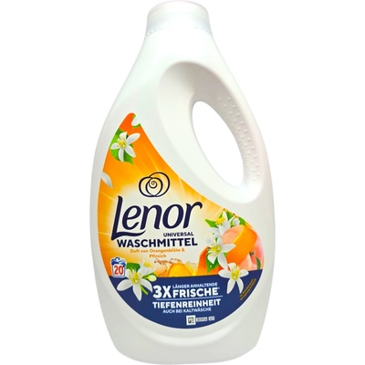 Lenor течен перилен препарат, Универсално пране, Orange blossom, 20 пранета, 1000мл