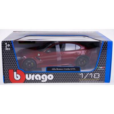 Bburago Plus Alfa Romeo Giulia GTA Metalická červená 1:18