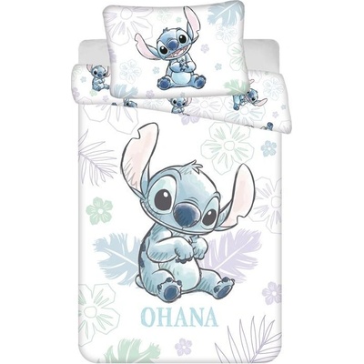 JERRY FABRICS povlečení do postýlky Lilo and Stitch Ohana White 100 x 135 cm 40 x 60 cm – Zboží Dáma
