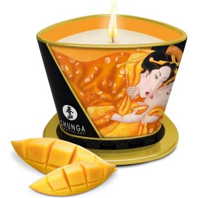 Масажна свещ с аромат на свежо манго - Massage Candle 170ml (SHUNGA0258)