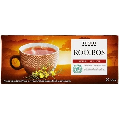 Tesco Rooibos bylinný čaj porciovaný 20 x 2 g