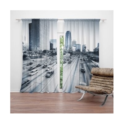 Sablio Závěsy Městská silnice: 2 ks - 140x250 cm - Sablio