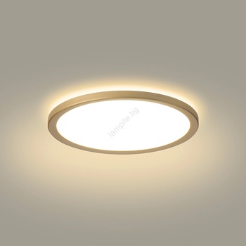 Brilagi - LED осветително тяло за баня ULTRA SLIM LED/12W/230V Ø 22, 5 см златисто IP54 (BG3691)