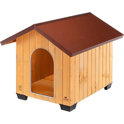 Ferplast Domus Medium - Дървена къща за кучета, 70 x 83 x h 67 см