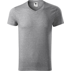 MALFINI Malfini slim fit v-neck 146 / Мъжка тениска с "v" деколте - тъмносив меланж s (1461213)