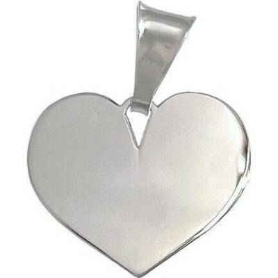 Infinitysilver Stříbrný přívěsek srdce ploché SP140187