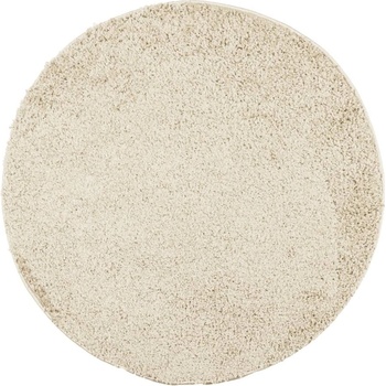 Шаги килим с дълъг косъм, модерен, златист, o 200 см