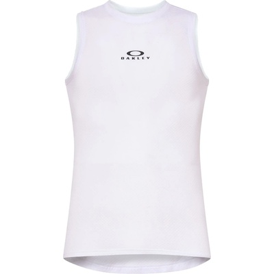 Oakley Мъжка фланелка с къс ръкав за колоездене Oakley Endurance Base Layer Sleeveles Cycling jersey - White - размер XL (056-3979-0215)