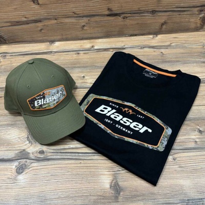 Blaser tričko a kšiltovka