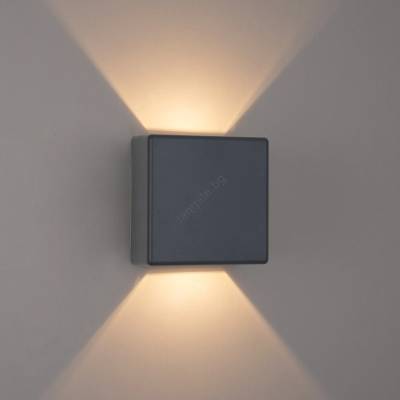 Brilagi - LED външно стенно осветително тяло DOUBLERAY LED/6W/230V антрацит IP54 (BG3829)