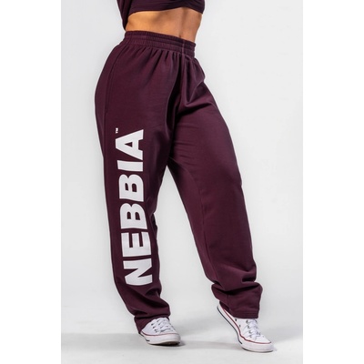 Nebbia Volné baggy tepláky BOYFRIEND STYLE 432 dark red – Zboží Dáma