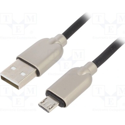 Gembird CC-USB2R-AMMBM-1M USB 2.0, USB A vidlice, USB B, micro vidlice, zlacený, 1m