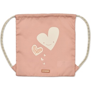 LIEWOOD Детска детска раница Liewood Kid's Danella Gym Bag Kids' backpack - Hearts / Pale Tuscany - размер One Size (508-0767-0111)