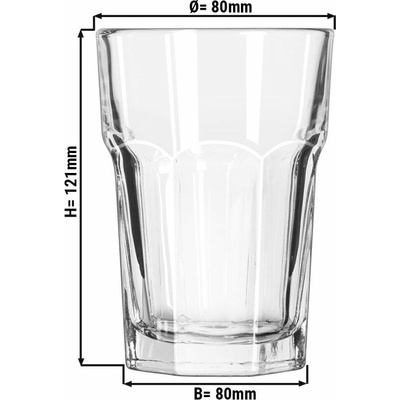 drink G.Gastro Sklenice na long GIBRALTAR transparentní D10585468 12 x 296 ml