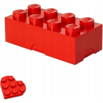 LEGO® Storage Box na desiatu červený