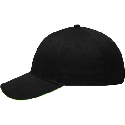 Myrtle Beach MB 6212 sandwich 6 panelová COT036212d8299-black/lime Černá/lime zelená