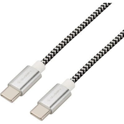 GoGEN USBCC100MM24 USB-C / USB-C, 1m, stříbrný