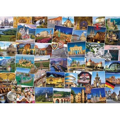 EUROGRAPHICS - Puzzle Globetrotter, Germany - 1 000 piese