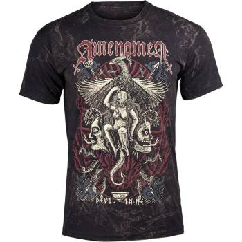 Image 1 of AMENOMEN Мъжка тениска amenomen - devil in me - omen150km al lprint КАФЯВ