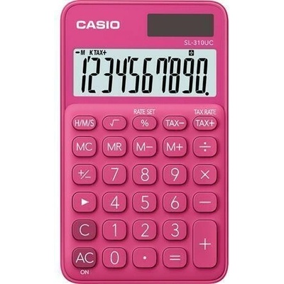 Casio Kalkulačka SL 310, červená, 10 místný displej, CASIO