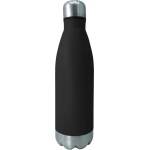 Nerthus 0, 75 л черна туристическа бутилка с иноксов цвят капак и дъно от Nerthus (VBFIH643)