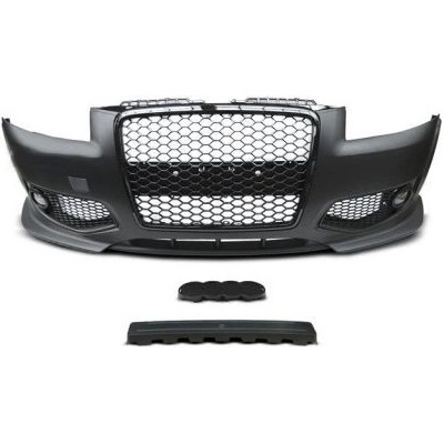 Предна броня за Audi A3 8P (2005-2008) - RS Дизайн с черна решетка