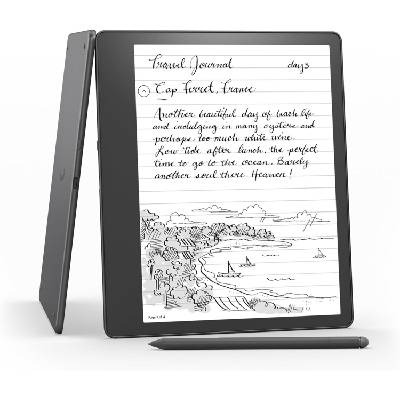 Kindle Scribe (2022) четец 16GB, 10.2", с включен Basic Pen в комплекта, Сив (B09BS5XWNS)