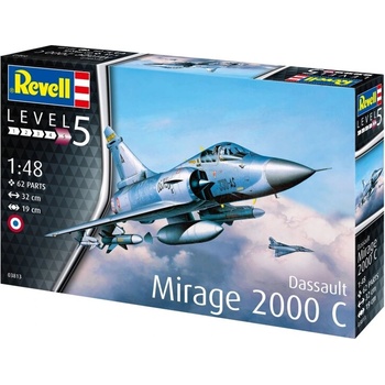 Revell Сглобяем модел, Revell, Dassault Mirage 2000C, 62 части (R03813)