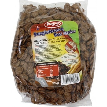 Vepy Obilné mušličky bezlepkové kakao 375 g