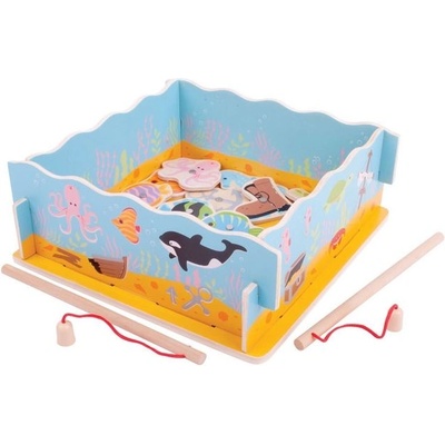 Bigjigs Toys - Дървена игра - Магнитен риболов