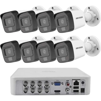 HIKVISION Комплект ZK8125E с 8 Камери 2MP Dual-Light Аудио и 2TB Диск (ZK8125E)