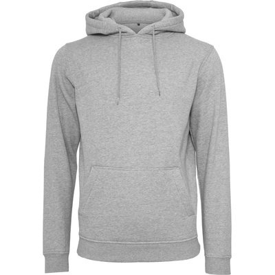 Build your Brand BY 011 mikina s kapucňou 56.0011 Heather Grey