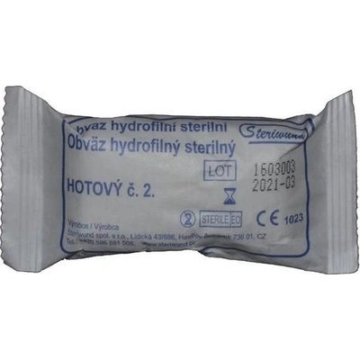 Steriwund Obvaz hotový č.2 STERI-HOLD, 6 x 5 cm , polštářek 6 x 8 cm, sterilní