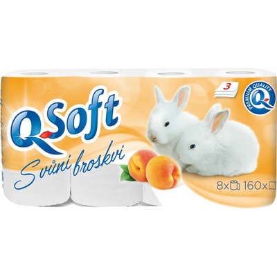 SOLVENT Q Soft broskýň 3-vrstvový 8 ks