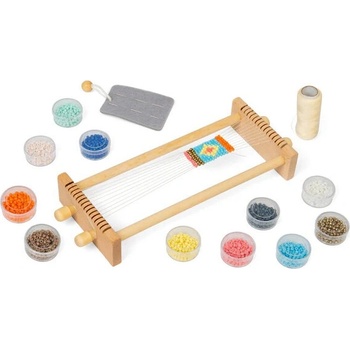 Bigjigs Toys Тъкачен стан Bigjigs - С мъниста, дървен (36065)